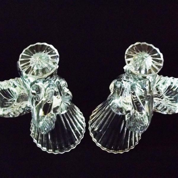 Praying Angel Crystal Glass Candle Holders - Picture 5 of 6